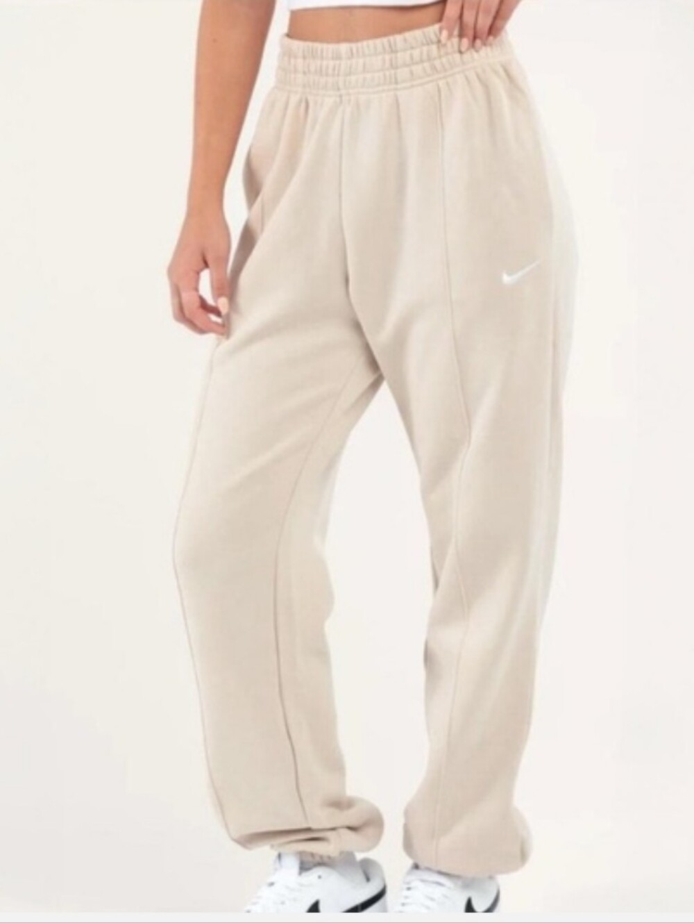 Nike Cream Loose Fit Mid-Rise Joggers